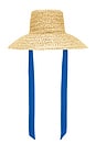 view 3 of 7 The Inca Ultrawide Sun Hat in Natural Raffia
