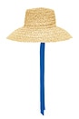 view 4 of 7 The Inca Ultrawide Sun Hat in Natural Raffia