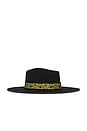 view 3 of 3 Rancher Hat in Noir & Gold Special