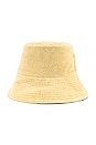 view 3 of 4 Wave Bucket Hat in Pastel Yellow