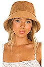 view 1 of 3 Wave Terry Bucket Hat in Coffee