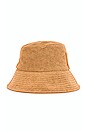 view 3 of 3 Wave Terry Bucket Hat in Coffee