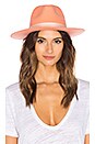 view 1 of 4 Sunset Palms Wool Fedora in Pastel Peach