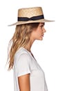 view 2 of 4 The Spencer Boater Hat in Natural Straw