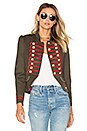 view 1 of 5 CHAQUETA CONDESA BEATLE in Green & Red