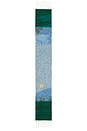 view 2 of 4 Mountain Graphic Long Scarf in Green & Vaporous Overview