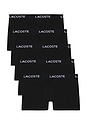 view 1 of 3 5-pack Stretch Cotton Trunks in Black
