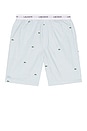 view 1 of 3 Straight Fit Printed Cotton Pajama Shorts in Panorama, White, & Green