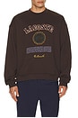 view 4 of 5 Long Sleeve Loose Fit Sweatshirt in Port