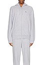 view 4 of 5 Fleece Zipped Hoodie in Silver Chine