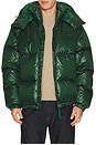 view 1 of 5 Nylon Shiney Puffer Jacket in Green