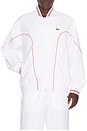 view 1 of 5 Jacket in White & Bordeaux