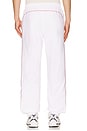 view 3 of 6 PANTALON FORME JOGGING in White & Bordeaux