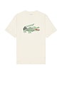 view 1 of 4 Classic Fit Croc Graphic Tee in Cream