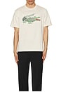 view 4 of 4 Classic Fit Croc Graphic Tee in Cream