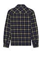 view 2 of 4 Oversize Flannel Shirt in Navy Blue & Multi