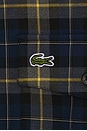 view 3 of 4 Oversize Flannel Shirt in Navy Blue & Multi