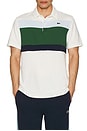view 4 of 5 Regular Fit Stretch Jersey Golf Polo in Flour & Green