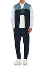 view 5 of 5 Regular Fit Stretch Jersey Golf Polo in Flour & Green