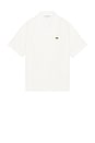 view 1 of 5 Waffle Textured Monochrome Shirt in Flour