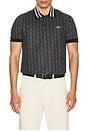 view 1 of 5 Monogram Polo in Black & Graphite