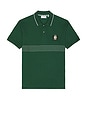 view 1 of 5 French Made Classic Fit Embroidered Polo in Green