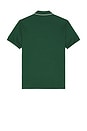 view 2 of 5 French Made Classic Fit Embroidered Polo in Green