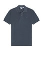 view 1 of 5 Classic Fit Washed Effect Polo Shirt in Blue