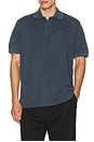 view 4 of 5 Classic Fit Washed Effect Polo Shirt in Blue