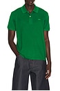 view 1 of 5 Runway Classic Fit Silk Pique Polo Shirt in Roquette