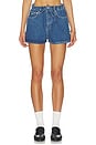 view 1 of 6 SHORT EN JEAN in Medium Blue