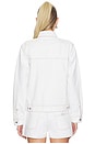 view 4 of 6 Slim Fit Denim Jacket in White