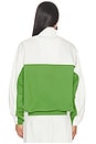 view 4 of 6 Relaxed Fit Twill Jacket in Flour & Billiard Green