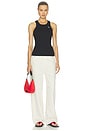view 5 of 5 Slim Fit Twill Tank in Black