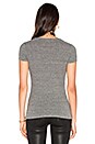 view 3 of 4 Deep Scoop Tee in Heather Grey