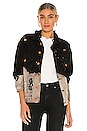 view 1 of 4 Savage Acid Wash Denim Jacket in Black