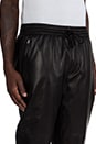 view 4 of 6 Leather Zip Pant in Black