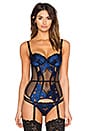 view 1 of 3 Sylvana Basque in Black & Blue