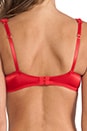 view 3 of 4 Danita Padded Demi Bra in Red