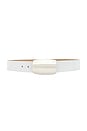 view 1 of 3 CINTURÓN MILOU in White Lizard Embossed