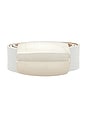 view 3 of 3 CINTURÓN MILOU in White Lizard Embossed