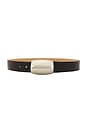 view 1 of 3 CEINTURE MILOU in Black Lizard Embossed