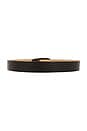 view 2 of 3 CEINTURE MILOU in Black Lizard Embossed