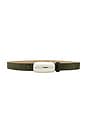 view 1 of 3 Marlowe Leather Belt in Olive Suede