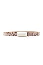 view 1 of 3 Marlow Leather Belt in Blush Snake