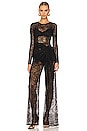 view 1 of 5 Ali Lace Jumpsuit in Black