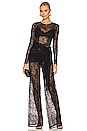 view 5 of 5 Ali Lace Jumpsuit in Black