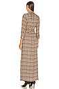 view 3 of 3 Cameron Long Shirt Dress in Tan Multi Twill Plaid