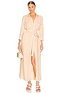 view 1 of 3 Cameron Long Shirt Dress in Sand