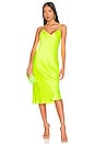 view 1 of 4 Jodie V Neck Slip Dress in Chartreuse